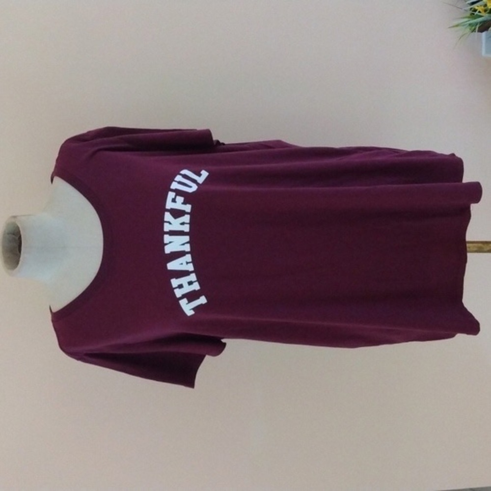Sub_Urban Riot Kids 'THANKFUL' Graphic Tee - Burgundy